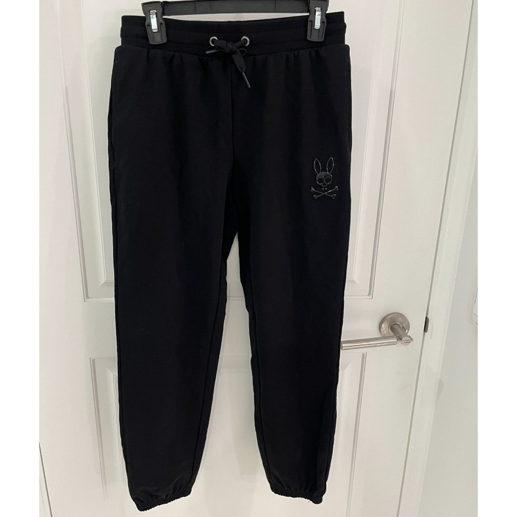 Nwot Psycho Bunny Mens Black Sweatpants Size Small